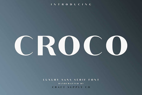 Croco Sans Serif Free Font - Pixellogo