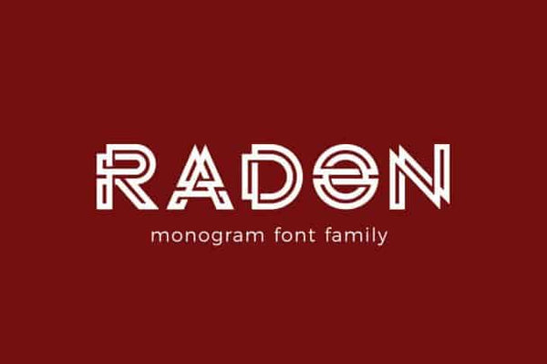 Radon Free Font - Pixellogo