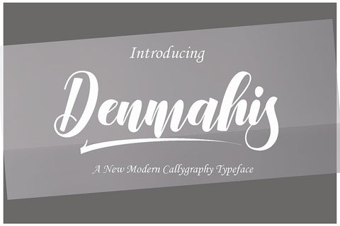 Denmahis Script Font - Pixellogo