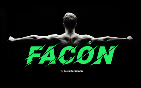 Facon free font - Pixellogo
