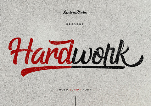 Hardwork free font - Pixellogo