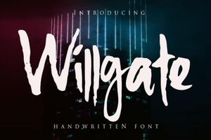 Willgate Free Font - Pixellogo