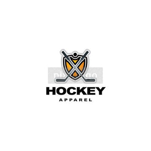 Hockey Shield Logo - Pixellogo
