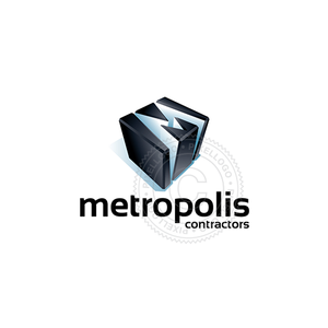 Metropolis Box M logo - Pixellogo