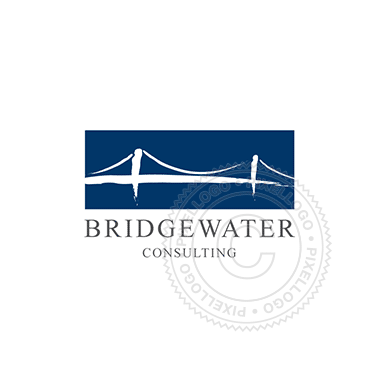 Suspension Bridge Logo - Pixellogo
