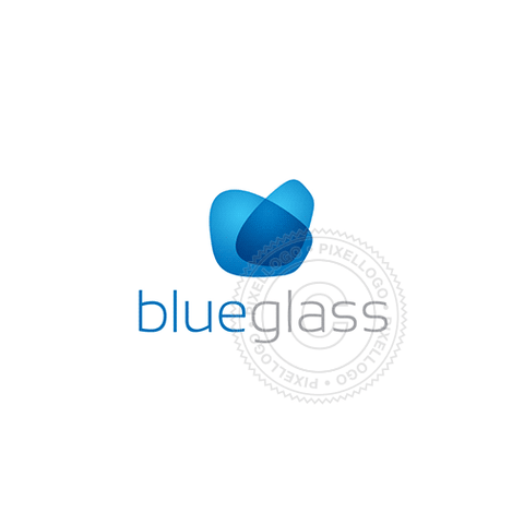 Blue Glass - Pixellogo