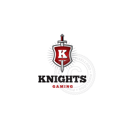 Knight Insignia Shield - Pixellogo