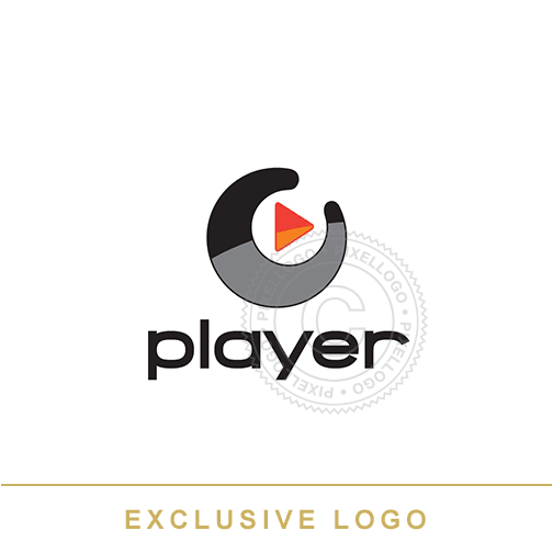 Player Button Logo - Pixellogo