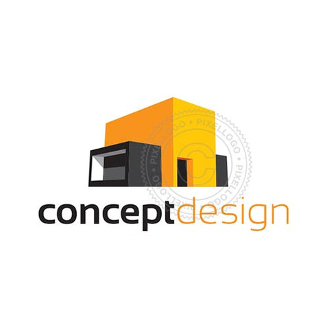 Modern House Logo - custom home builders logo