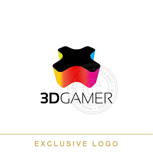 Pixellogo - 3D Gamer Logo
