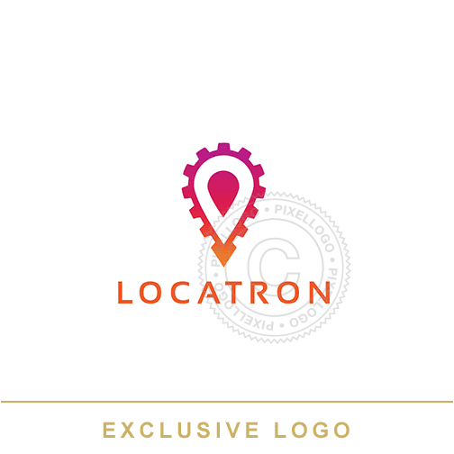 location Pin Logo - Pixellogo