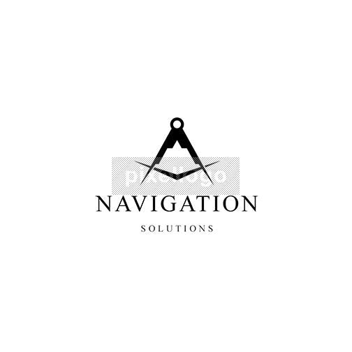 Navigation Compass - Pixellogo