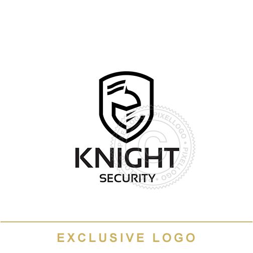 Knight Shield logo - Pixellogo