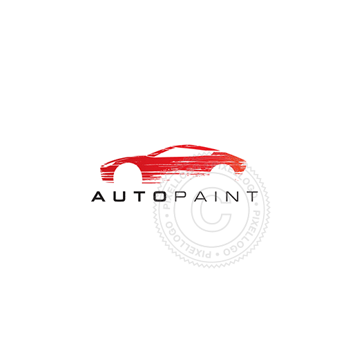 Auto Body Shop logo - Auto pain, auto parts, mechanic,  Pixellogo