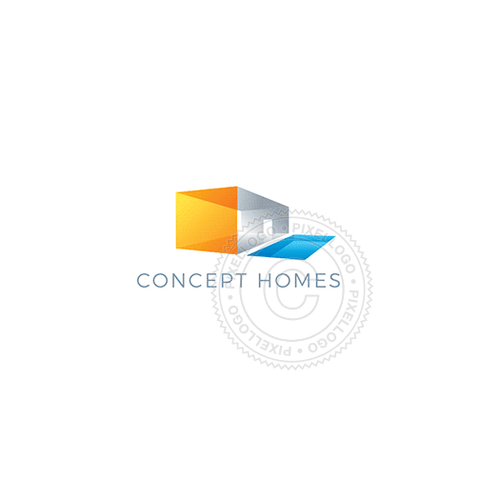 3d architecture logos