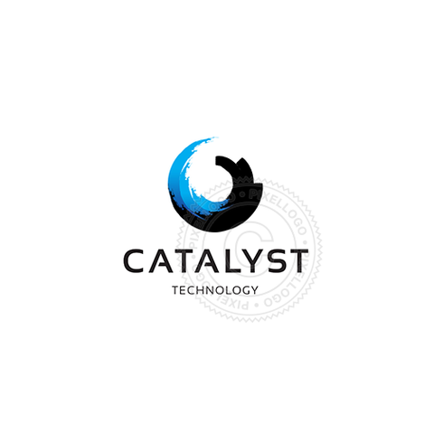 Catalyst Logo - Blue Wave Surfing - Pixellogo