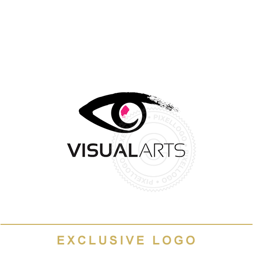 Eye logo - Brush Art - Pixellogo