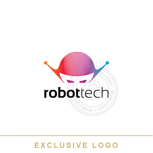 Robot Logo design - robotics technology | Pixellogo