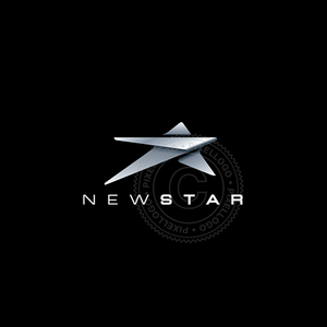 logo star - minimalist clean star logo - Pixellogo