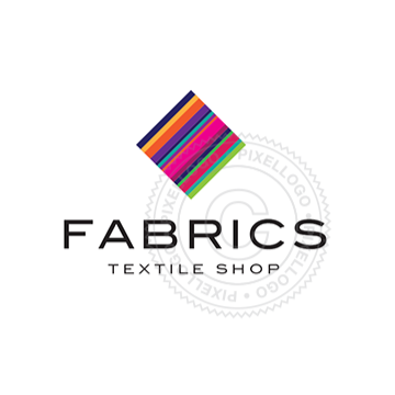Fabric Shop logo - color chart logo | Pixellogo