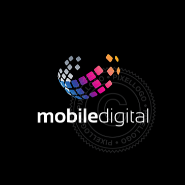 Digital Communication Logo - Pixellogo