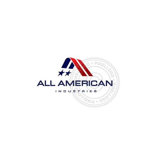American Flag Logo - A logo design - Pixellogo