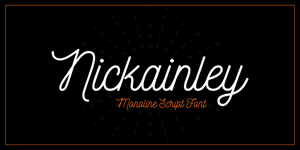 Nickainley free font - Pixellogo