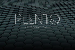 Plento Free Font - Pixellogo