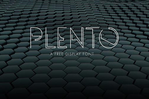 Plento Free Font - Pixellogo