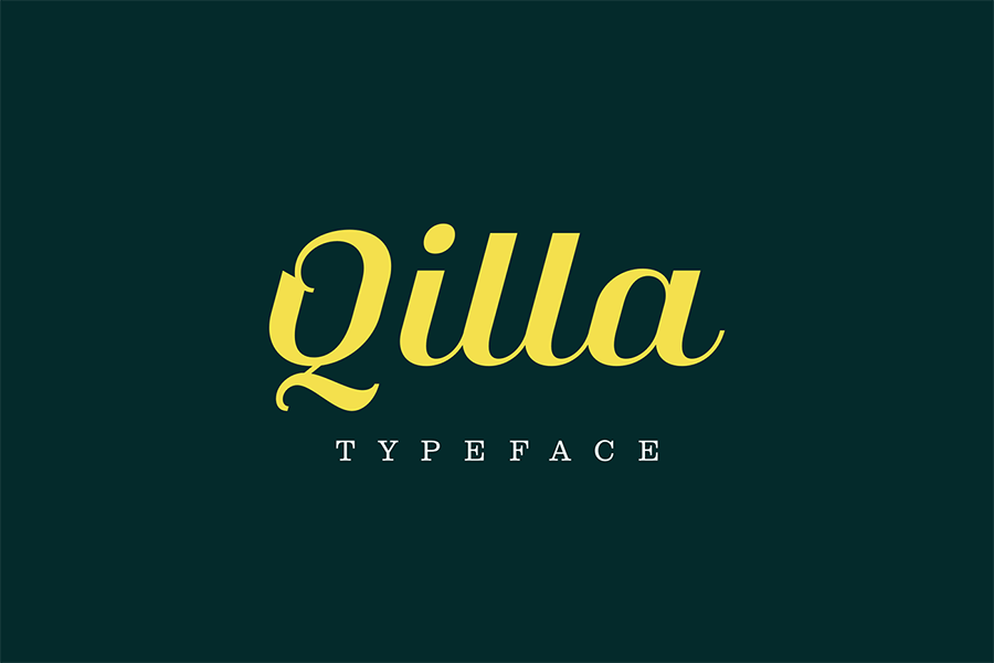 Qilla Free Font - Pixellogo