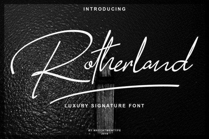 Rotherland Signature Free Font - Pixellogo