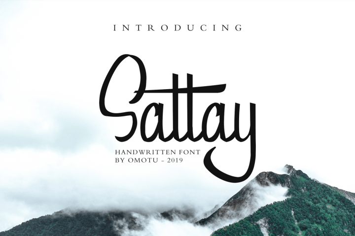 Sattay Script Free Font - Pixellogo