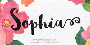 Sophia Script free font - Pixellogo