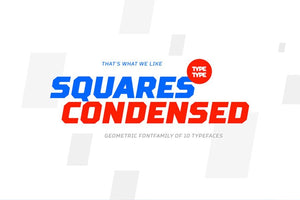 Square Condensed Free font - Pixellogo