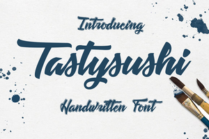 Tastysushi Free Font - Pixellogo