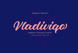 Vladiviqo script Free Font - Pixellogo