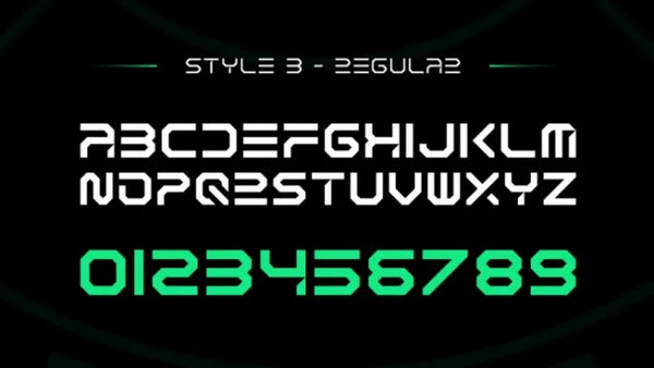 Xyber Free font - Pixellogo